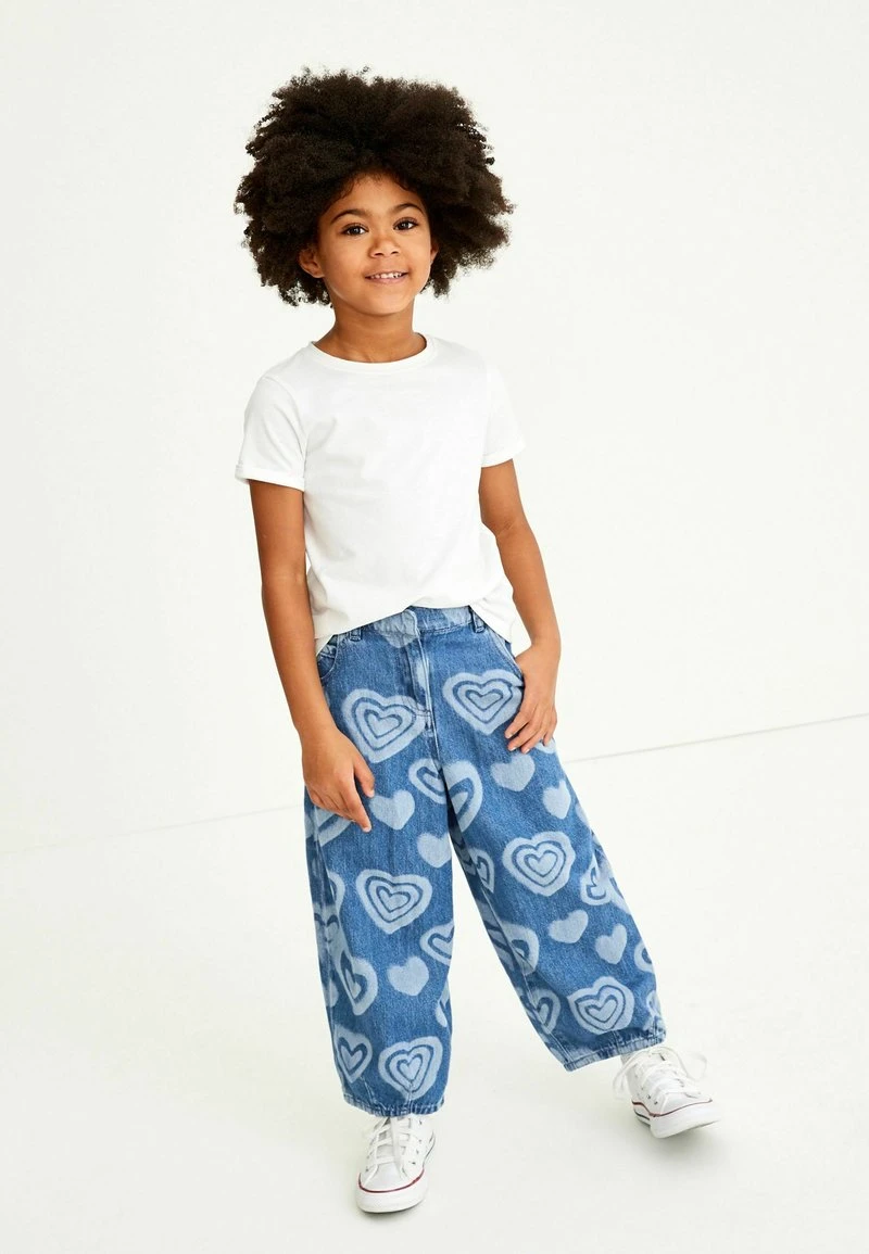 Next Kinder Jeans Relaxed Fit - Mottled Blue 1 Next Kinder Jeans Relaxed Fit - Mottled Blue