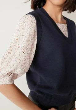 Next TANK LAYER - Strickpullover - Navy Blue | Damen -Next Verkäufe 2022 0098c989cce24253be23b51e8f0595d7