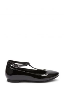 Next Kinder SCHOOL - Riemchenballerina - Black Patent