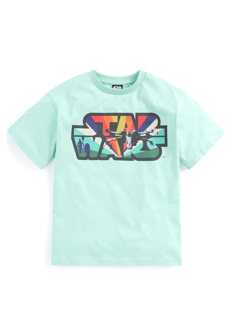 Next Kinder SHORT SLEEVE STAR WARS - T-Shirt Print - Light Green 1 Next Kinder SHORT SLEEVE STAR WARS - T-Shirt Print - Light Green
