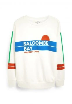Next Damen GRAPHIC - Sweatshirt - Ecru White Salcombe Bay -Next Verkäufe 2022 01002cfe2beb4777b59667cce1973c66