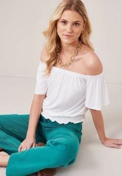 Next Damen BARDOT SHORT SLEEVE - T-Shirt Print - White Stitch -Next Verkäufe 2022 01e67981803f454e84c2726f9cdd9fd6