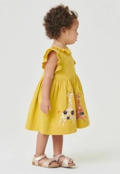 Next CHARACTER APPLIQUE - Freizeitkleid - Ochre Yellow Giraffe | Kinder -Next Verkäufe 2022 01f7cab7763b487da75a2f9fb6616bd2