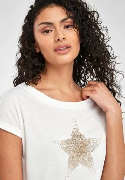Next Damen T-Shirt Print - White -Next Verkäufe 2022 0287ee772d094f629083074af8150a99