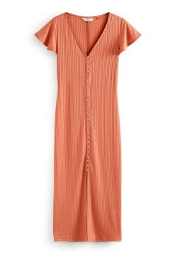 Next Damen SHORT SLEEVE - Freizeitkleid - Tan Brown