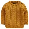 Next Kinder CABLE CREW - Strickpullover - Ochre