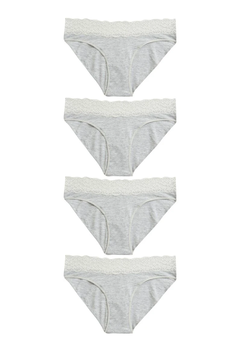 Next Damen 4 PACK - Slip - Grey 1 Next Damen 4 PACK - Slip - Grey