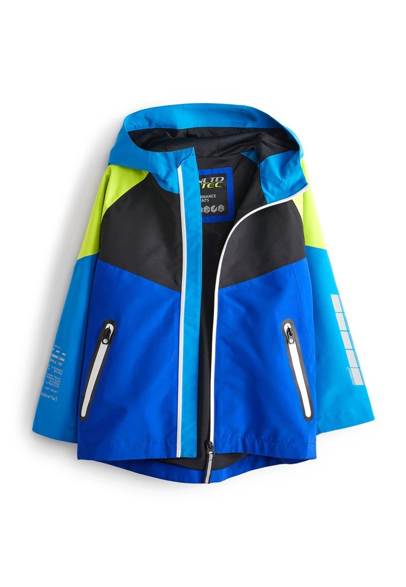 Next Kinder Regenjacke / Wasserabweisende Jacke - Blue Colourblock 1 Next Kinder Regenjacke / Wasserabweisende Jacke - Blue Colourblock