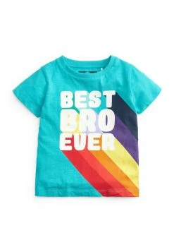 Next Kinder SHORT SLEEVE SLOGAN - T-Shirt Print - Blue