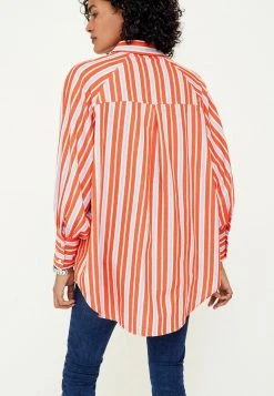 Next STRIPE OVERSIZE - Hemdbluse - Orange | Damen -Next Verkäufe 2022 0449294e45ad49e49823a1d56062cac1