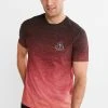 Next Herren DIP DYE GRAPHIC - T-Shirt Print - Coral Pink