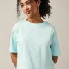 Next Damen RELAXED FIT - T-Shirt Basic - Aqua Blue