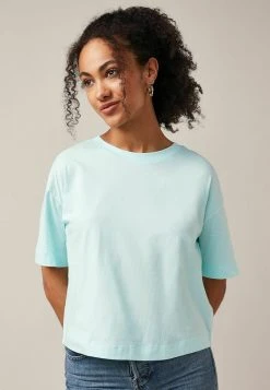 Next Damen RELAXED FIT - T-Shirt Basic - Aqua Blue