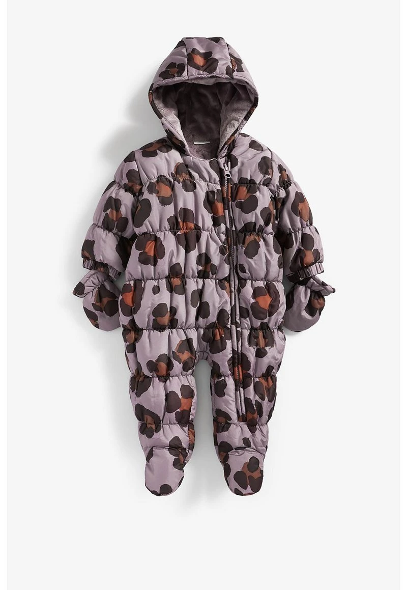 Next Kinder ANIMAL PRINT ALL-IN-ONE - Strampler - Purple 1 Next Kinder ANIMAL PRINT ALL-IN-ONE - Strampler - Purple