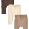 Next Kinder 3 PACK - Stoffhose - Dark Brown