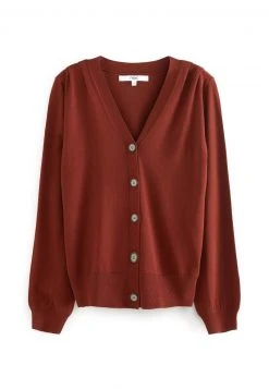 Next Damen PLEATED - Strickjacke - Brown -Next Verkäufe 2022 05e6c0642a414ef68e7ca24d21d36eee