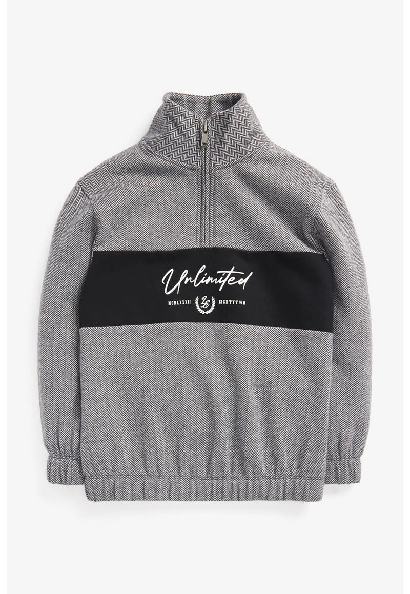 Next Kinder COLOURBLOCK - Fleecepullover - Grey 1 Next Kinder COLOURBLOCK - Fleecepullover - Grey