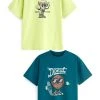Next Kinder 2 PACK - T-Shirt Print - Retro Pizza And Donut