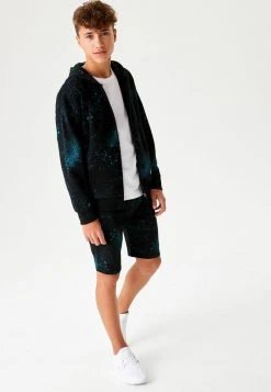 Next Kinder PAINT SPLAT - Sweatjacke - Blue/black