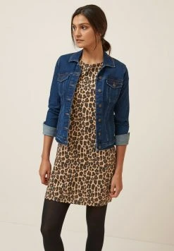 Next Damen RELAXED CAPPED SLEEVE - Strandaccessoire - Brown