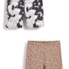 Next Kinder 2 PACK - Shorts - Black Tie Dye Animal