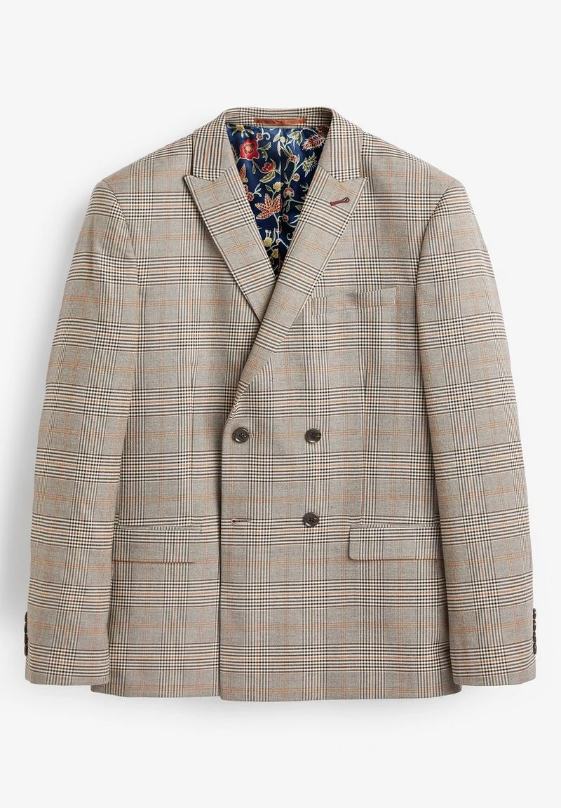 Next Herren Anzugsakko - Mottled Beige 4 Next Herren Anzugsakko - Mottled Beige – Bild 4