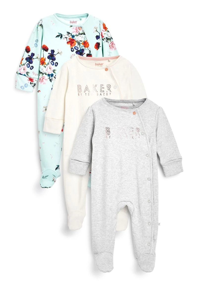 Next Kinder 3 PACK - Strampler - Pink 1 Next Kinder 3 PACK - Strampler - Pink