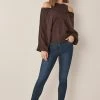 Next Damen LAYER - Strickpullover - Dark Brown