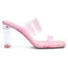 Next Damen PERSPEX TWO BAND - Pantolette Hoch - Pink