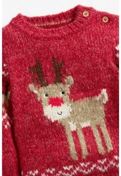 Next Kinder CHRISTMAS REINDEER - Strickpullover - Red -Next Verkäufe 2022 09be54a9e7a4408aab8bac44edaecbad