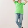 Next Damen SLOUCH - T-Shirt Basic - Fluro Green