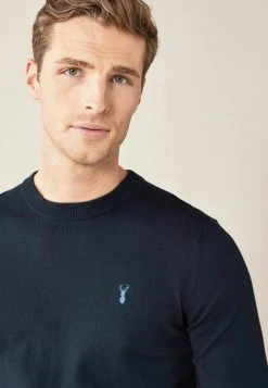 Next RICH - Strickpullover - Dark Blue | Herren -Next Verkäufe 2022 0a918f2534a8476e8fc030ec88815ec8