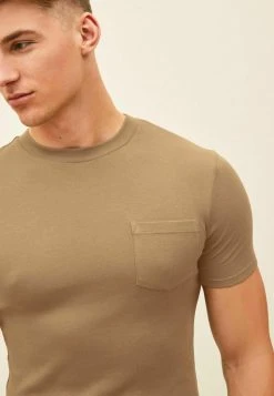 Next MUSCLE FIT - T-Shirt Basic - Tan | Herren -Next Verkäufe 2022 0a9e74a9af584974ac9db50d9522594b