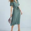 Next Blusenkleid - Green Geo Print | Damen