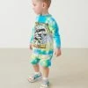 Kinder Next Tie Dye Character Jersey (3mths-7yrs) - Jogginghose - Purple Teal Yellow