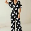 Next Damen FLUTE SLEEVE - Jumpsuit - Black