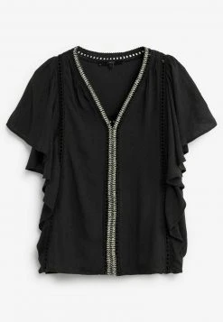 Next FLUTTER - Bluse - Black | Damen -Next Verkäufe 2022 0c30406a408444ea97624afd98c8dc05