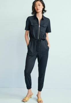 Next Damen ZIP UTILITY - Jumpsuit - Navy Blue