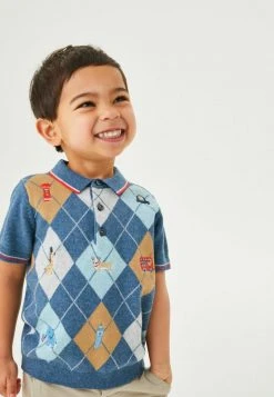 Next Kinder ARGYLE PATTERN - Poloshirt - Blue -Next Verkäufe 2022 0ca89d9ce99642dfad9dd519b43278b8