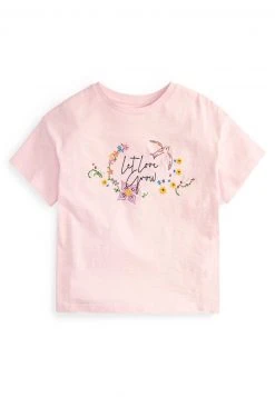 Next Kinder LET LOVE GROW EMBROIDERY - T-Shirt Print - Pink -Next Verkäufe 2022 0d28e12ca12d4560b17956591294e361
