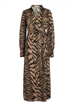 Next Damen TWIST COLLAR MIDI - Freizeitkleid - Brown