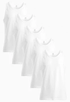 Next Herren 5 PACK - Unterhemd/-shirt - White