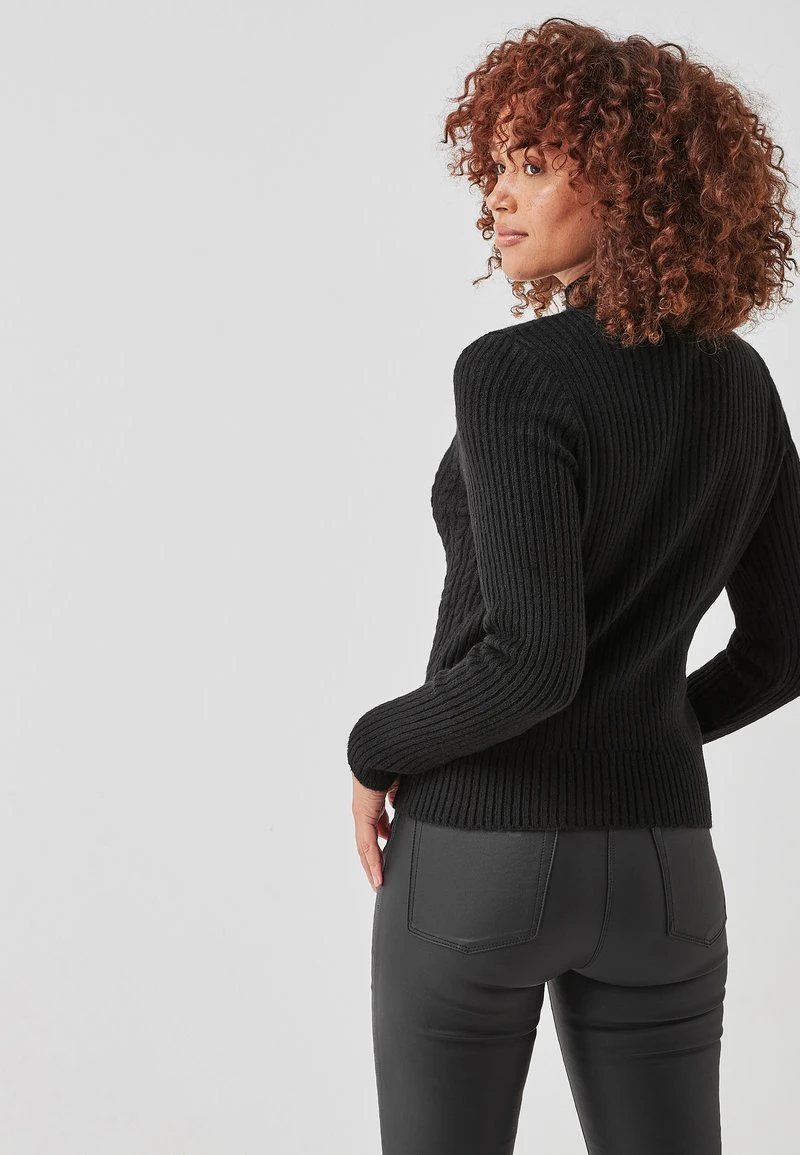 Next Damen CUT OUT - Strickpullover - Black 2 Next Damen CUT OUT - Strickpullover - Black – Bild 2