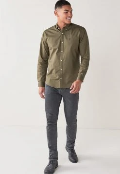 Next LONG SLEEVE OXFORD - Hemd - Green | Herren -Next Verkäufe 2022 0e7f9df2bf554bb8991a241de38b0acf