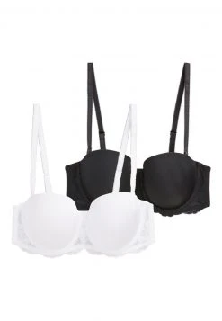 Next Damen BLACK/WHITE LIGHT PAD MULTIWAY BRA TWO PACK - Trägerloser/variabler BH - Black/white -Next Verkäufe 2022 0ea8a3641338439197315b18238e15e2