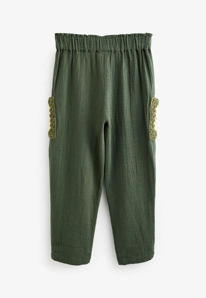 Next Kinder CROCHET POCKET - Stoffhose - Khaki Green 3 Next Kinder CROCHET POCKET - Stoffhose - Khaki Green – Bild 3