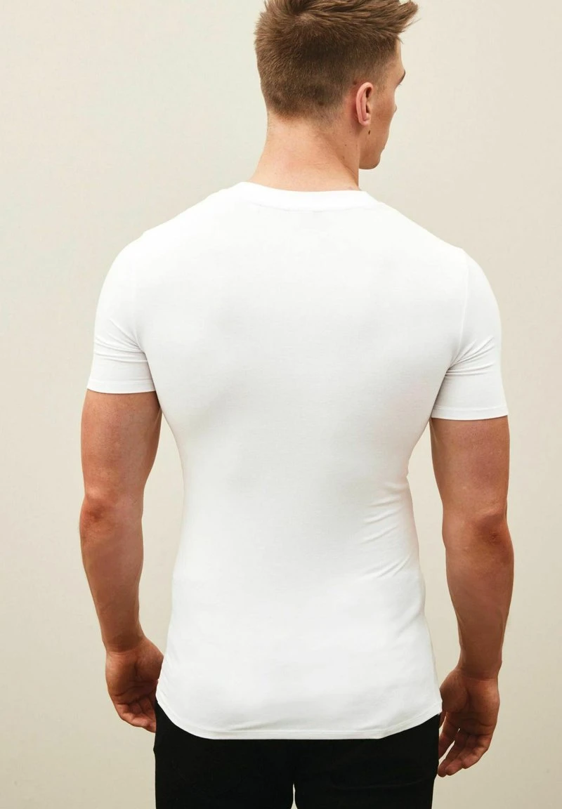 Next Herren MUSCLE FIT - T-Shirt Basic - White 2 Next Herren MUSCLE FIT - T-Shirt Basic - White – Bild 2
