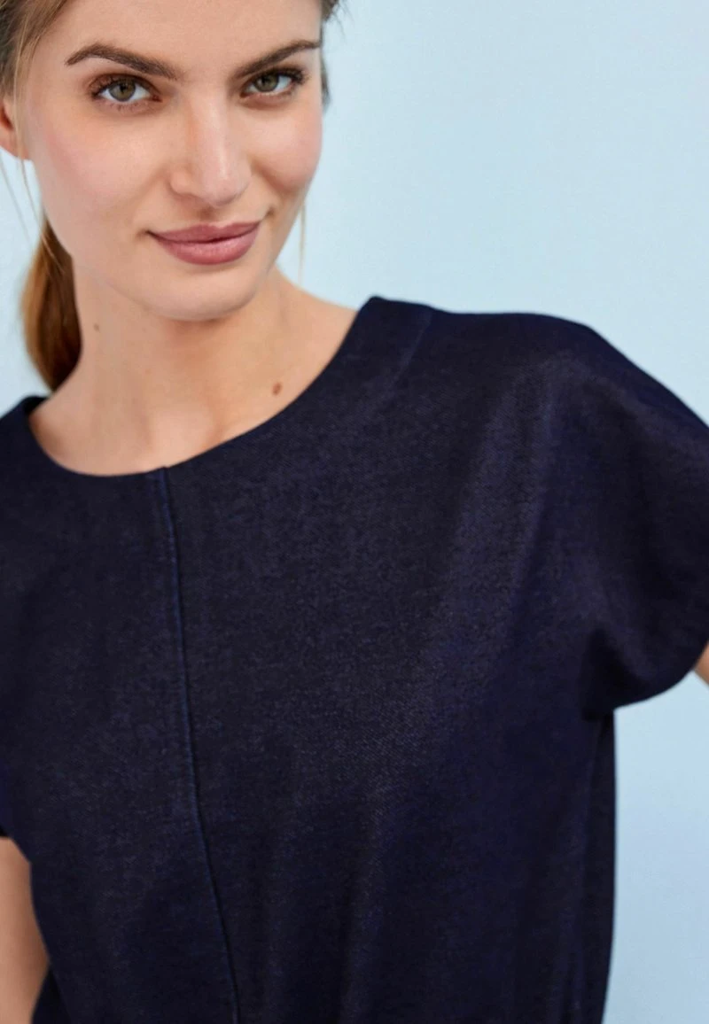 Next Damen TIE WAIST SHORT SLEEVE - Jumpsuit - Mid Blue 3 Next Damen TIE WAIST SHORT SLEEVE - Jumpsuit - Mid Blue – Bild 3