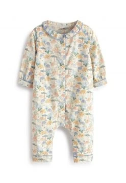Next Kinder WOVEN COLLARED BABY - Strampler - Blue Elephant Print