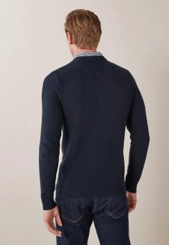 Next Herren MOCK - Strickpullover - Mottled Dark Blue -Next Verkäufe 2022 10f8f30f239d411da38507043d3c55c3
